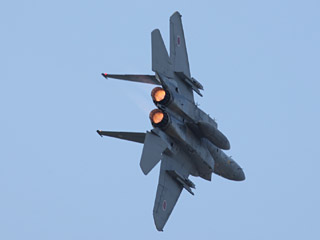F-15戦闘機急旋回