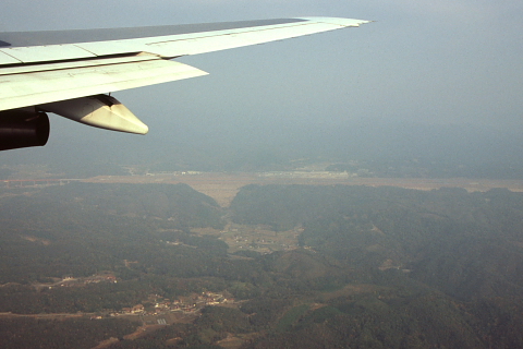 上空から見た広島空港