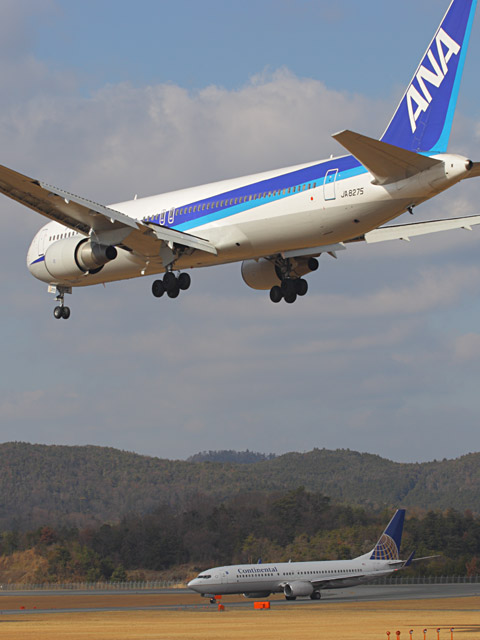 ANA - Boeing 767-300(JA8275)<br>COA - Boeing 737-800(N35236)